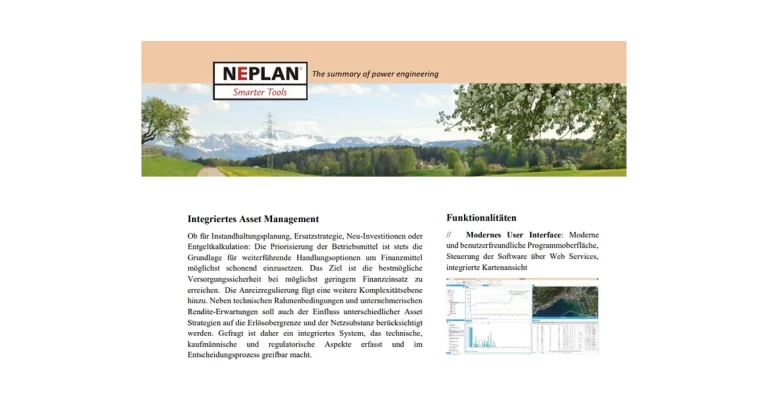 NEPLAN Gestión de Activos Alemán